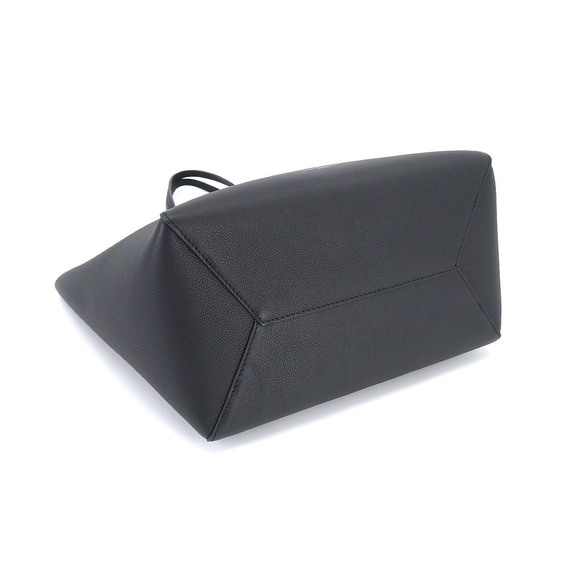 Louis Vuitton Lock Me Cover Tote Bag Leather Noir RFID Silver Hardware - Picture 4 of 7